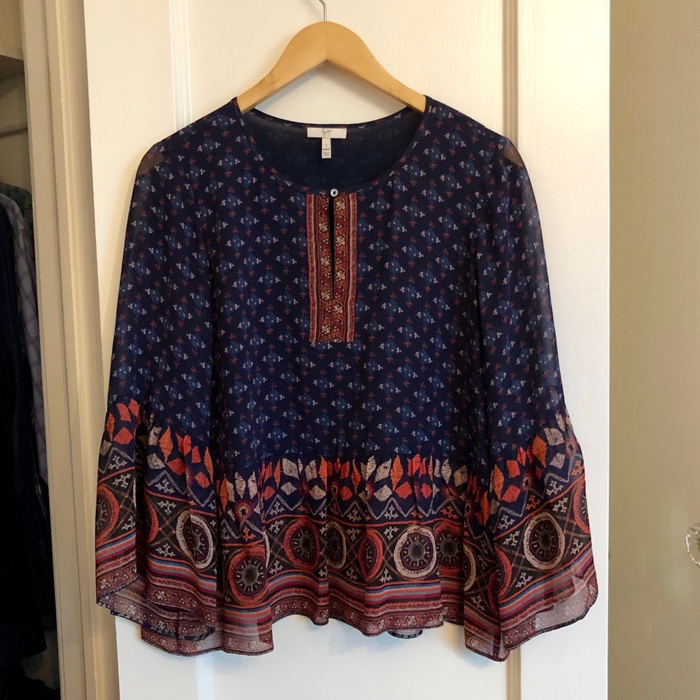 Joie silk blouse.